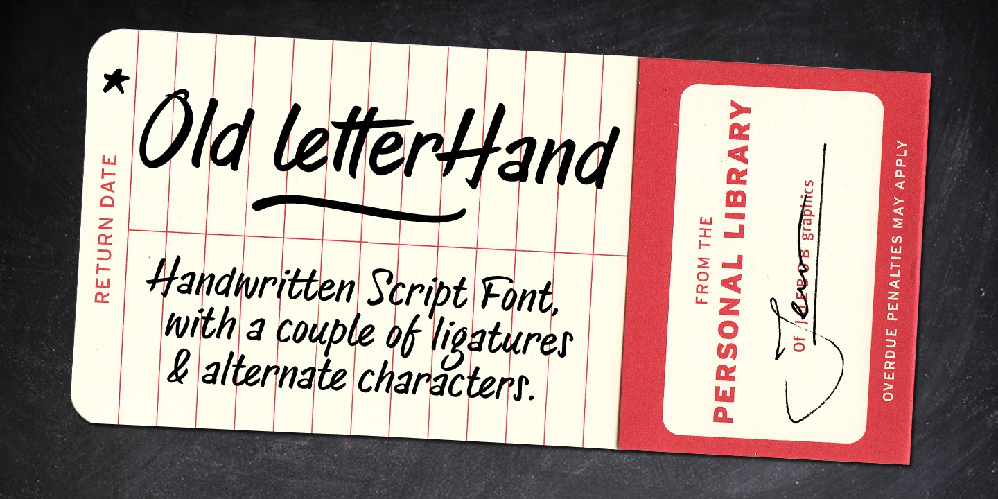 Przykład czcionki Old Letterhand Regular